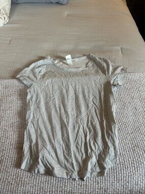 H&M Light Cream & black Speckled Short Sleeve Tee